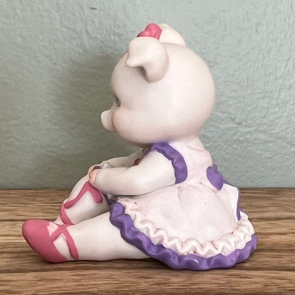 EUC - Bronson Collection Vintage 1994 BC Ballerina Girl Pig Figurine - Picture 2 of 6